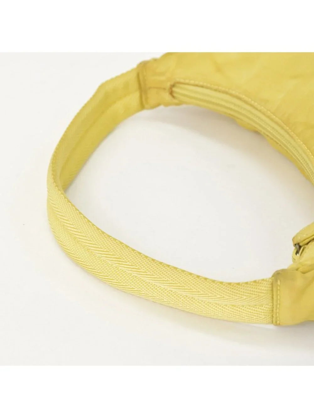 Prada Hand Handbag Mini Andbag Pouch Nylon Yellow